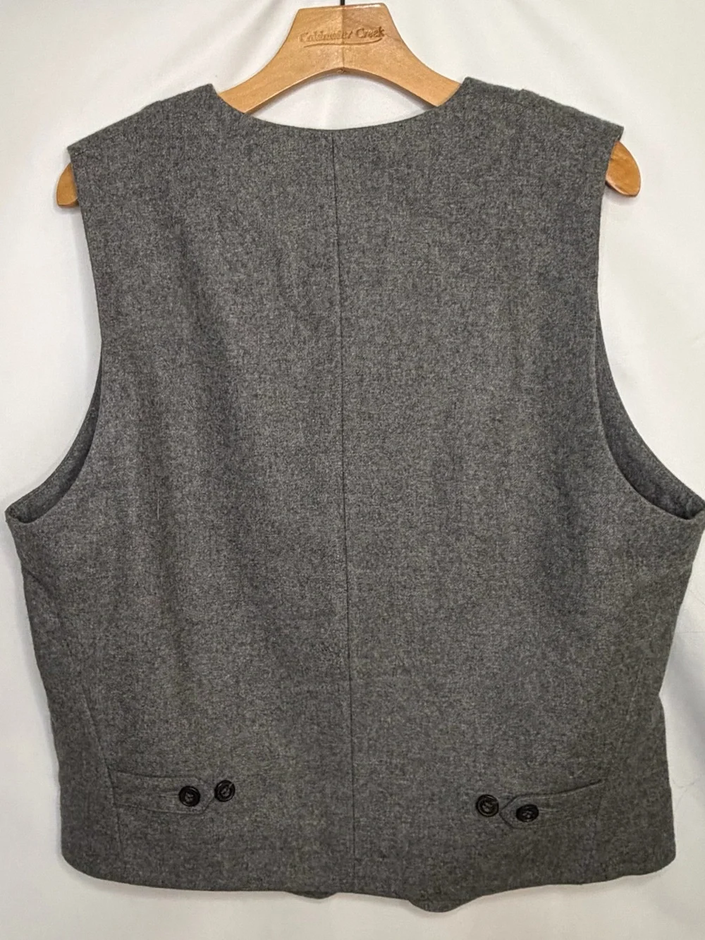 Levi's Gray Wool Blend Utility Vest Quilted Lined Men's XL